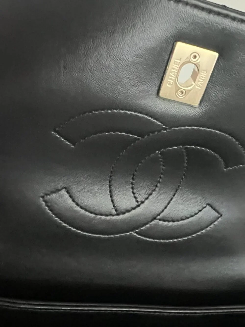 Lambskin Quilted Small Trendy CC Dual Handle Flap Bag Black